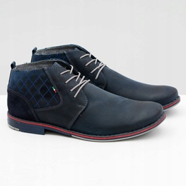 Gino Tuzzi Granate Herren Lederschuhe Graziano navy blau 1