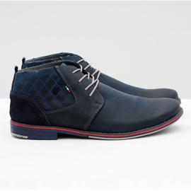 Gino Tuzzi Granate Herren Lederschuhe Graziano navy blau 2