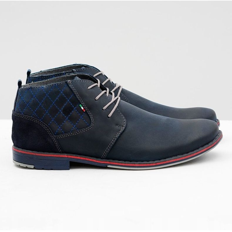 Gino Tuzzi Granate Herren Lederschuhe Graziano navy blau 2