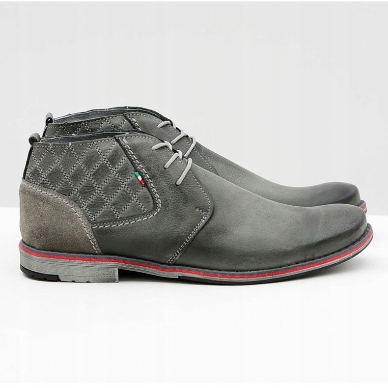 Gino Tuzzi Graue Herren Lederschuhe Graziano 2
