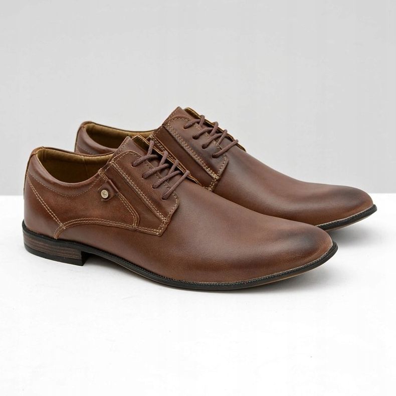 KOMODO Braune elegante Lederschuhe von Massimiliano 1