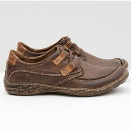 KOMODO Braune Lederschuhe für Herren Elton 2