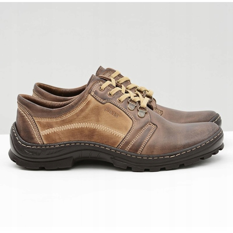 Joker Favello Herren Klassische Leder Braune Brogues 2