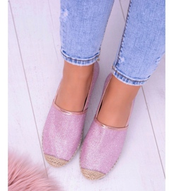 Lu Boo Glitter Damen Rosa Espadrilles Slip On Miravet 2