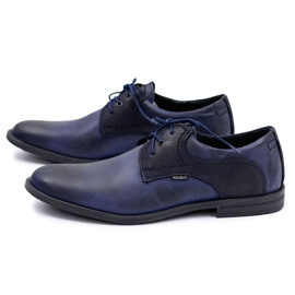 Polbut Klassische Herren Marineblaue Martel Schuhe navy blau 1