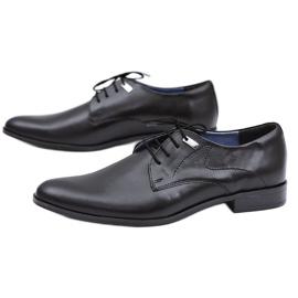 Mario Boschetti Elegante schwarze Damaso formale Schuhe 1