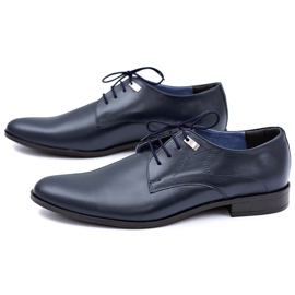 Mario Boschetti Elegante Marineblaue Formale Schuhe Damaso 1