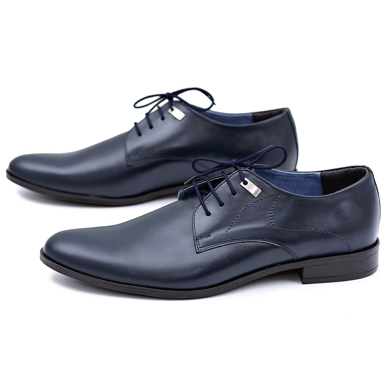 Mario Boschetti Elegante Marineblaue Formale Schuhe Damaso 1