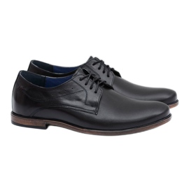 Nikopol Schwarz Leder Herren James Schuhe 1