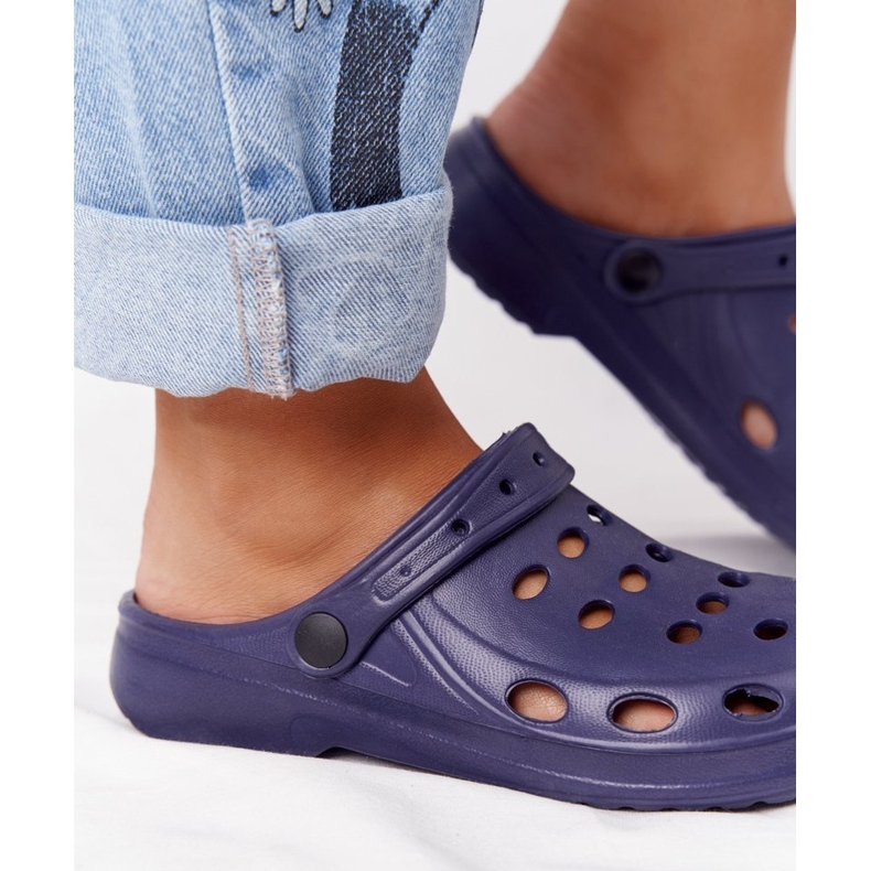 Flameshoes Marineblaue Eva-Schaum-Hausschuhe für Damen 1