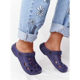Flameshoes Marineblaue Eva-Schaum-Hausschuhe für Damen 2
