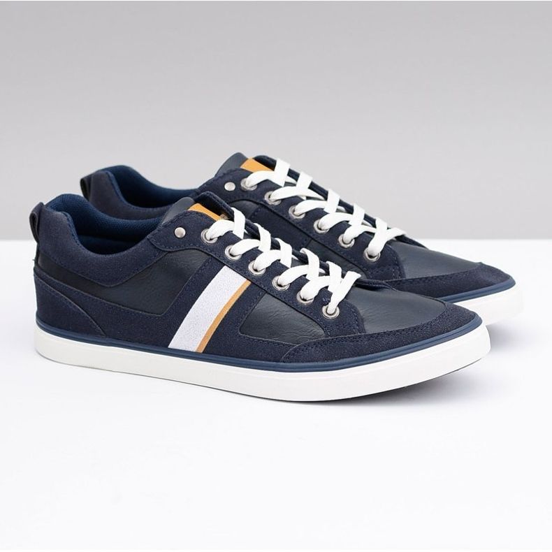 Marineblaue Sportschuhe für Herren Tony 1