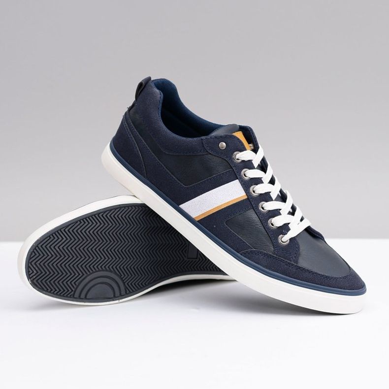 Marineblaue Sportschuhe für Herren Tony navy blau 2