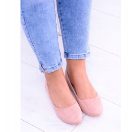 PS1 Rosa Damen Ballerinas Wildleder Bueno 2