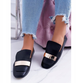 Damen Loafer Lu Boo Black Grain Mit Teller Harlem schwarz 2