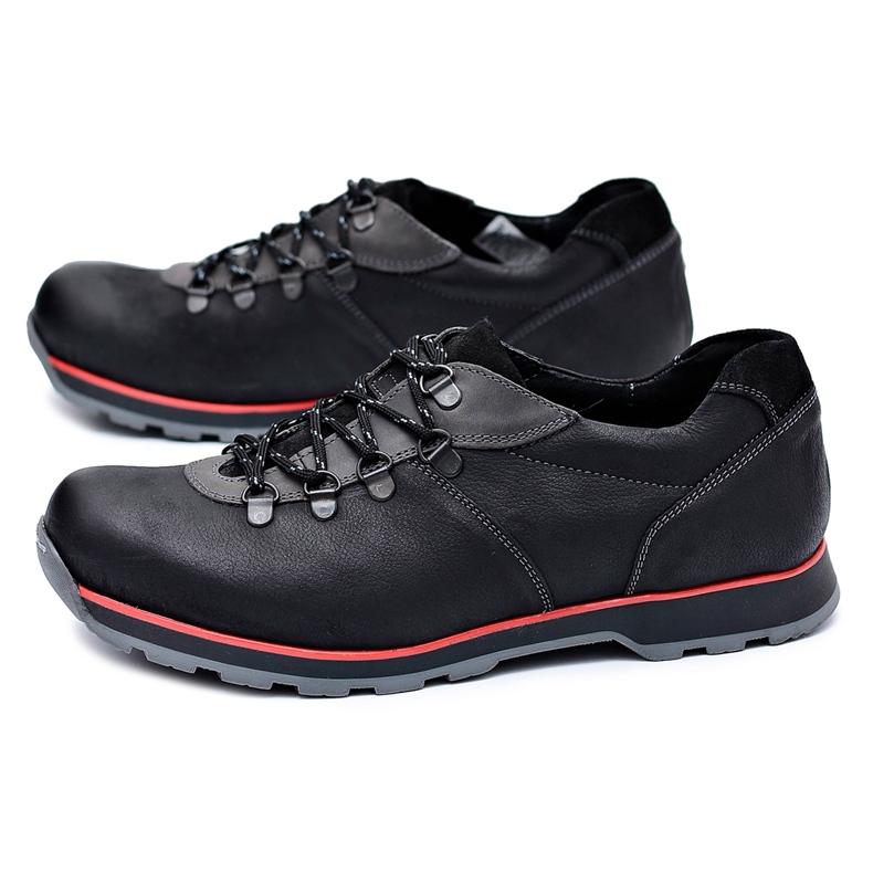 KOMODO Herren Brogues Schwarz Outdoor Ivar 1