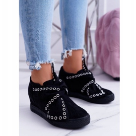 Damen Sneaker Wedges Lu Boo Schwarz Margo 2