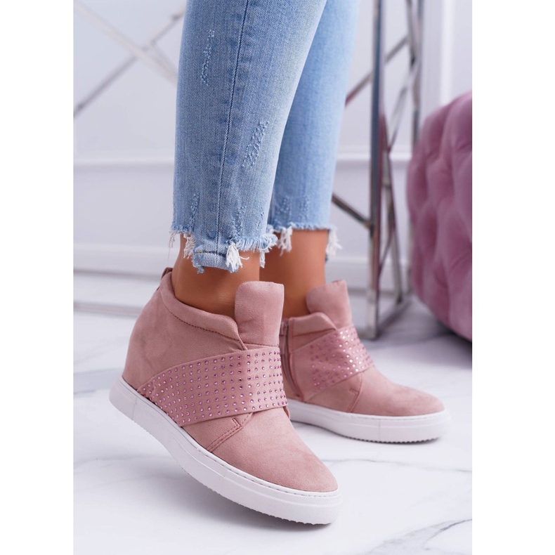 Sneakers für Damen Rosa Lu Boo Pailletten PinkSugar 2