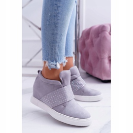 Damen Sneaker Grau Lu Boo Pailletten PinkSugar 1