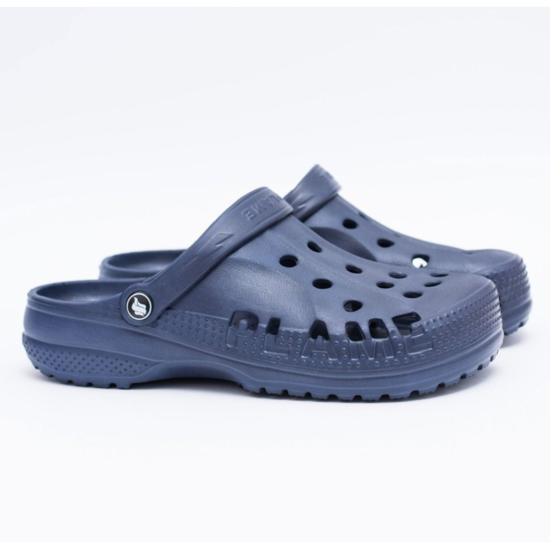 Flameshoes Herren Hausschuhe für Schwimmbad Kroks Eva Marineblau 2