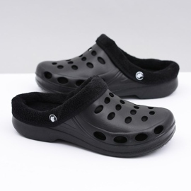 Flameshoes Damen Hausschuhe Warm Schwarz Kroks Eva 1