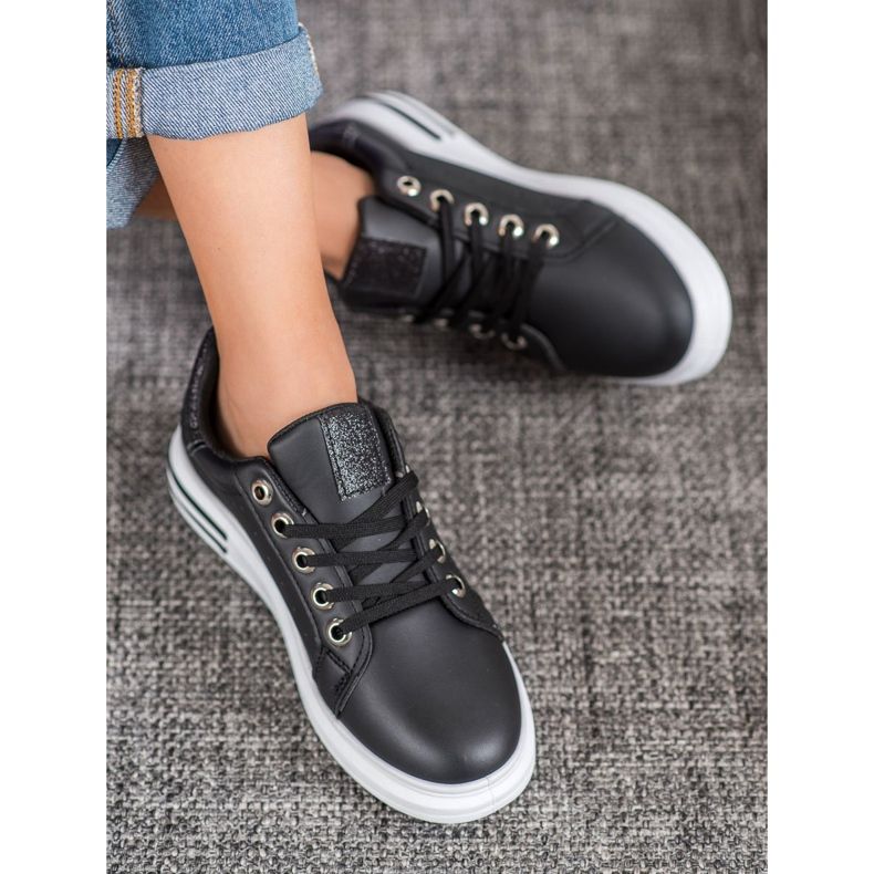 Diamantique Sportschuhe auf der Plattform schwarz 1
