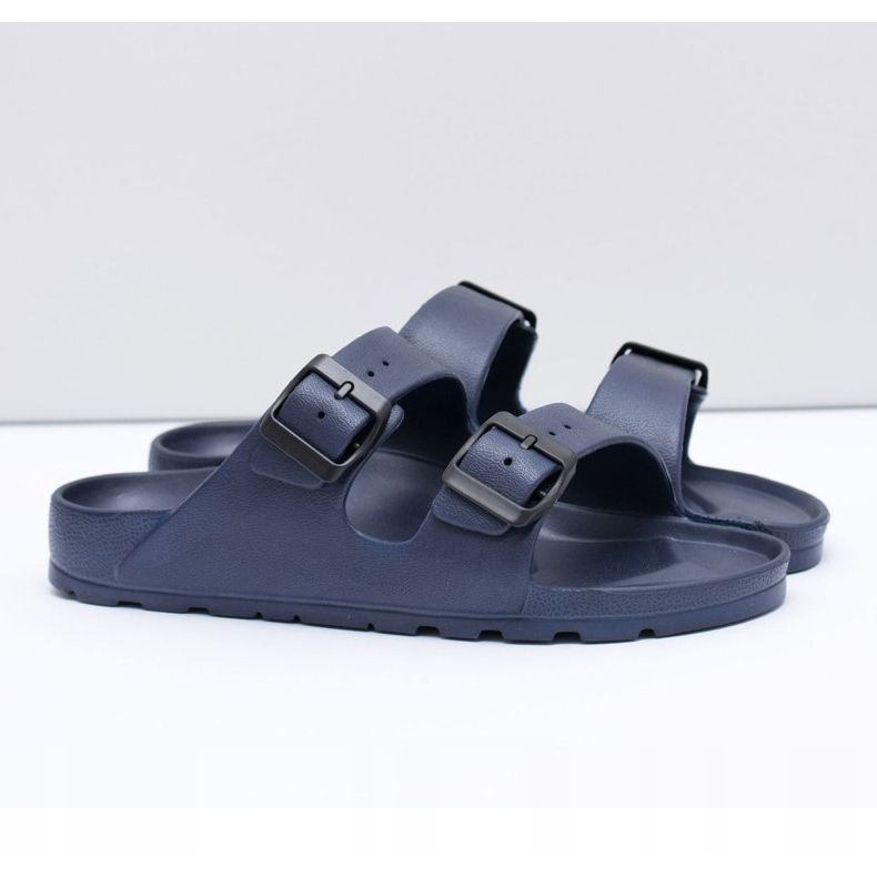 Flameshoes Marineblaue Gartenhausschuhe für Herren navy blau 1