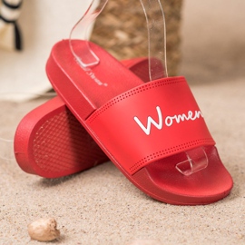 Small Swan Damen Rote Hausschuhe 1