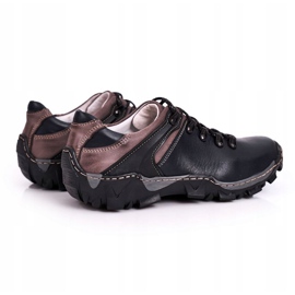 Bednarek Polish Shoes Trekkingschuhe aus Leder für Herren Filippo marineblau 1