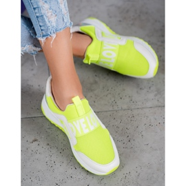 Seastar Slipons auf der Liebesplattform weiß grün 1