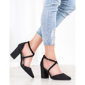 Seastar Schwarze Wildleder Pumps 1