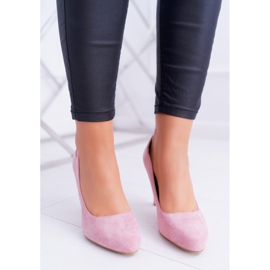 Damen Pumps Pink On a Heel Wildleder Sergio Leone Campbell rosa 1