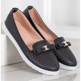 Weide Durchbrochene Lords mit Ornament schwarz 2