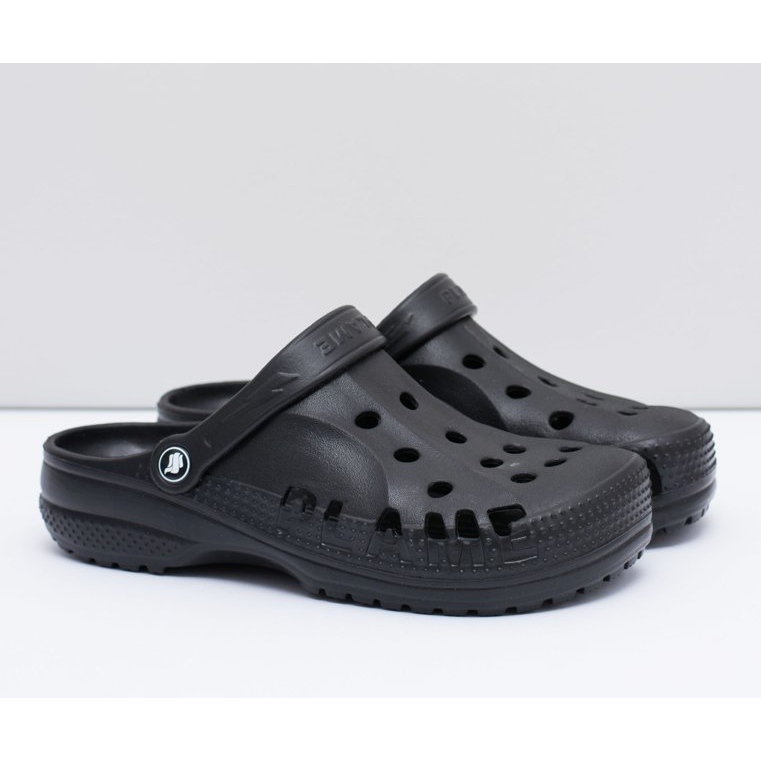 Flameshoes Herren Hausschuhe für Schwimmbad Kroksy Eva Schwarz 1