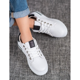 Diamantique Sportschuhe auf der Plattform weiß 2