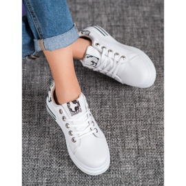 Diamantique Sportschuhe auf der Plattform weiß 2