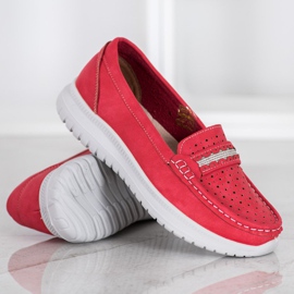Small Swan Loafer auf der Plattform rot 1
