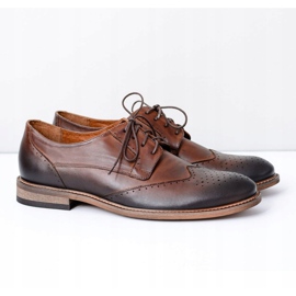 Nikopol Braunes Leder Herren Elegante Schuhe Mortes 1