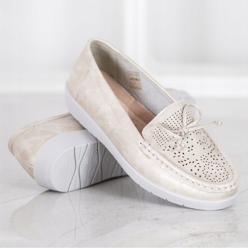 SHELOVET Bequeme Slipper golden 1
