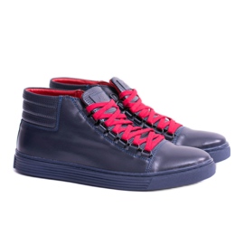 KENT Sneakers aus Leder für Herren Marineblau Torres navy blau 1