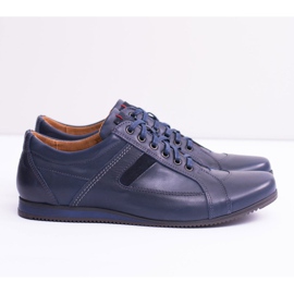 Neex Sportschuhe für Herren aus Leder Sferis navy blau 2