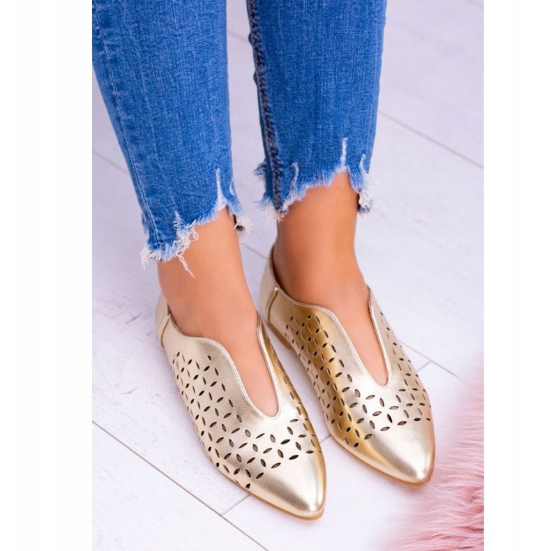 Lu Boo Golden Damen Synthia Slip-On Schuhe 2