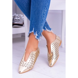 Lu Boo Golden Damen Synthia Slip-On Schuhe 1