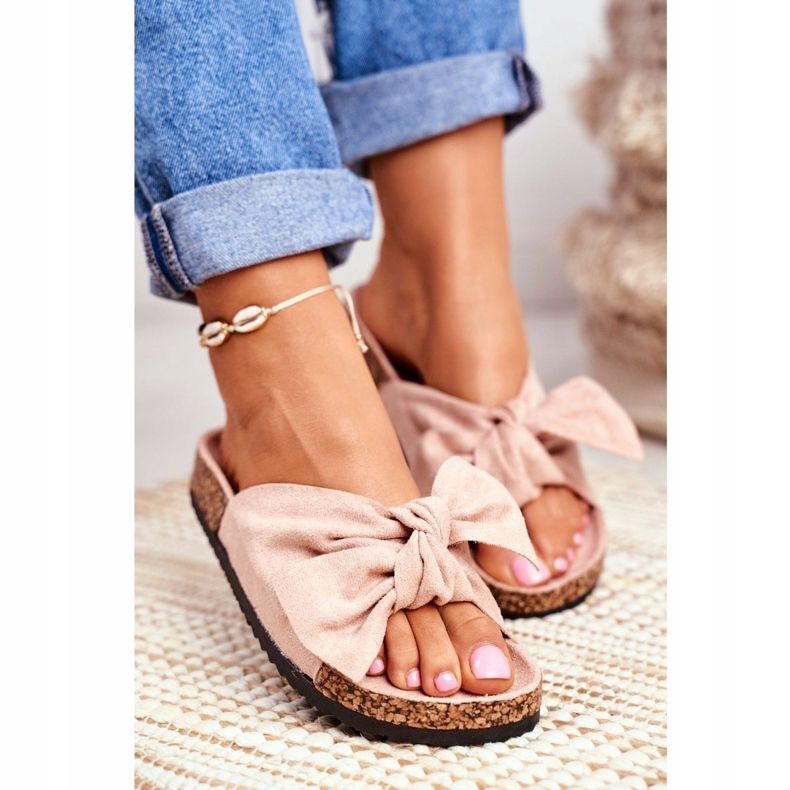 PS1 Damen Hausschuhe auf Korkschleifen Wendy Pink rosa 1