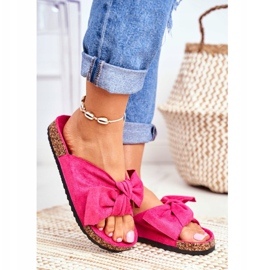 PS1 Damenhausschuhe auf Korkschleifen Wendy Fuchsia rosa 2