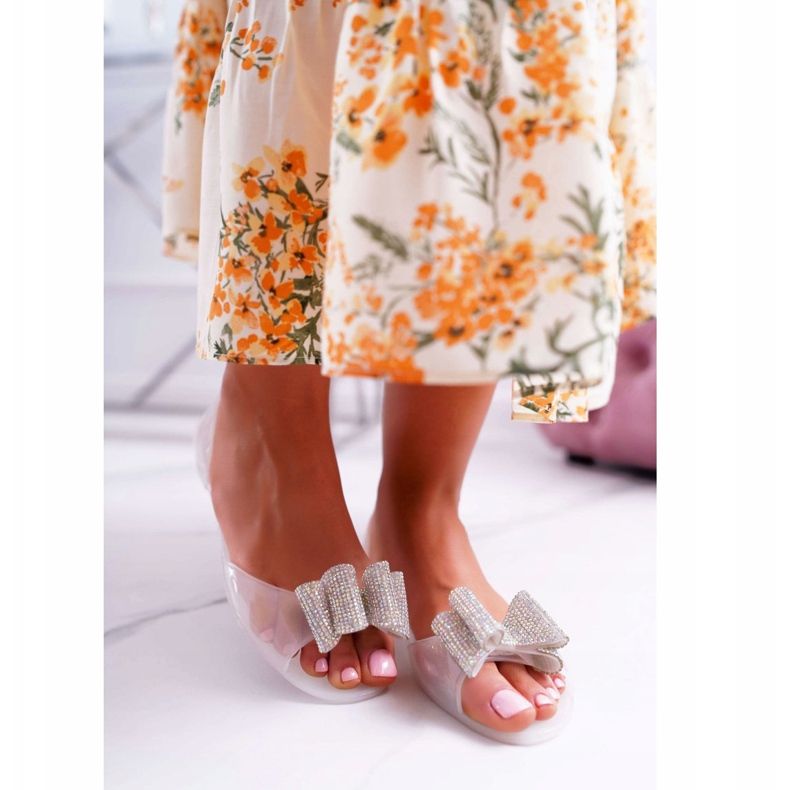 Lu Boo | Gummiballerinas Meliski Schleife Weiß Cindela 2