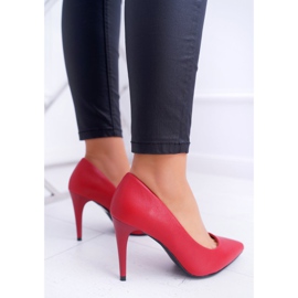 Sergio Leone Matt Pumps Stilettos Rot Feliciana 2