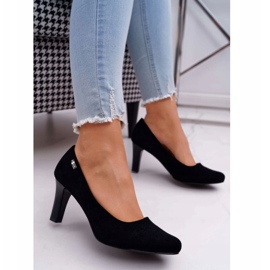 Damen Pumps Sergio Leone Schwarz Wildleder Orsola 1