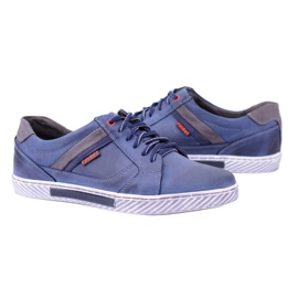 Polbut Leder Herren Marineblau Freizeitschuhe Wilder 1