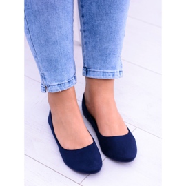 SEA Marineblaue Damen Ballerinas Wildleder Bueno 2